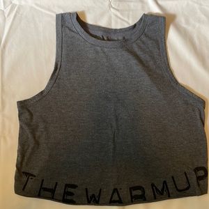 Gray workout tank top